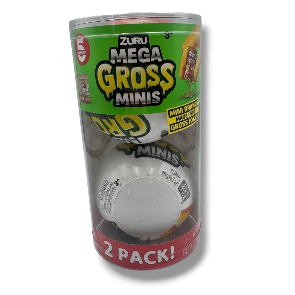 Zuru Mega Gross Minis 2 Pack Kids Unisex 5 Surprise Slime Toy